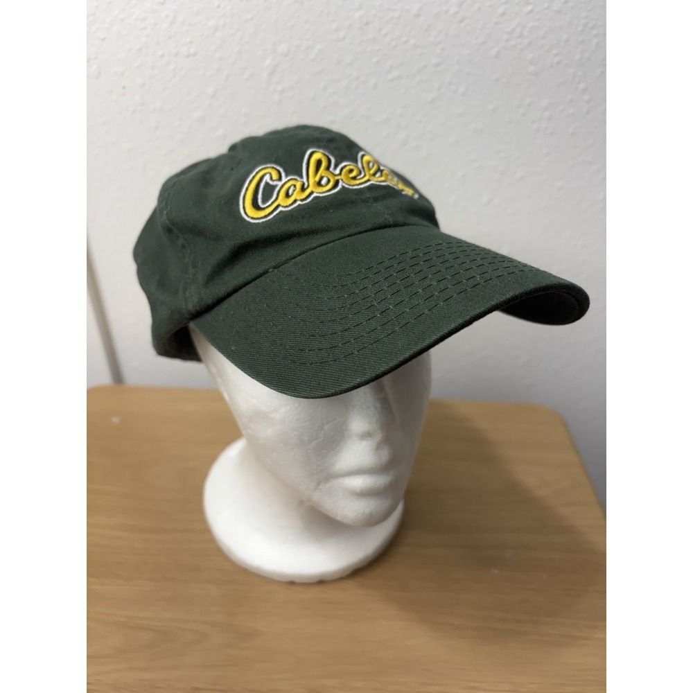 Cabelas Baseball Cap Buckleback Hat Green Outdoor Hunting Fishing OSFA Casual